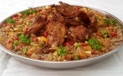 Thiébou Guinar « Riz cuit dans son bouillon de poulet épicé »
